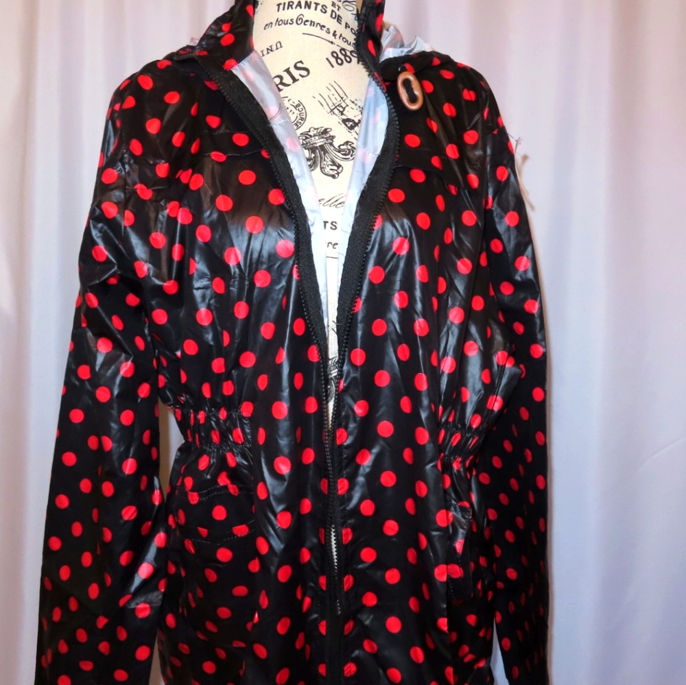 Maeneor Women's Waterproof Hooded Rain Jacket - XL